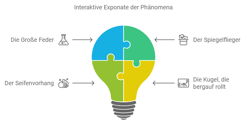 Interaktive Exponate der Phänomena